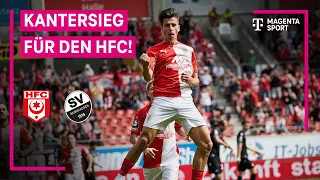 Hallescher FC - SV Sandhausen, Highlights mit Live-Kommentar | 3. Liga | MAGENTA SPORT