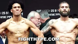 DAVID BENAVIDEZ VS. CALEB PLANT WEIGH-IN & EXPLOSIVE FINAL FACE OFF