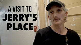 Jerry shows us his room at his SRO residential hotel in the Tenderloin neighborhood of San Francisco