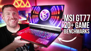 MSI GT77 Titan - 20+ Game Benchmarks with RTX 4090 Laptop Gameplay LIVE!