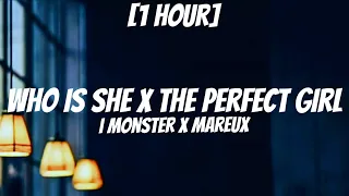who is she x the perfect girl [1 HOUR/Lyrics] (Tiktok Mashup) | I Monster x Mareux