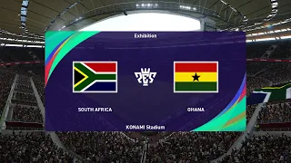 PES 2021 | South Africa vs Ghana - International Friendly | Full Gameplay