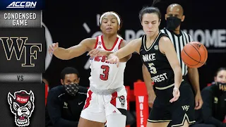 Wake Forest vs. NC State Condensed Game | 2020-21 ACC Women's Basketball
