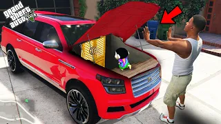 GTA 5 : Franklin Open Car & Find Secret Room Under Car Near His House in GTA 5!(GTA 5 mods)
