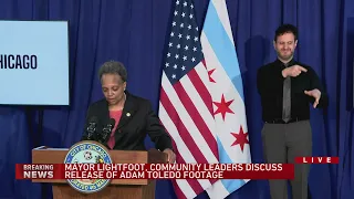Emotional Lightfoot holds news conference ahead of COPA video release