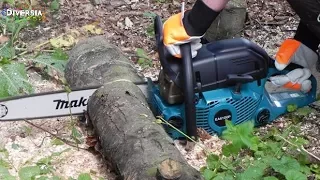 MAKITA CHAIN SAW MACHINE - UBOXING, INSTALLATION, TESTING & PREPARING FOR FIRST USE