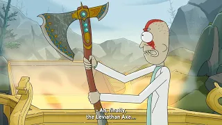 Rick and Morty x God of War Ragnarök