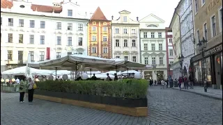 Walk around  Prague Czech Republic. Old Town.