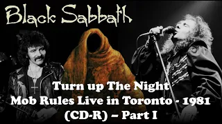 Black Sabbath - Turn Up The Night, Slipping Away - Toronto 1981 (CDR) - Part I