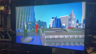 Behind the Scenes footage of the SF Ferry Building raising project on  the KPIX virtual reality set