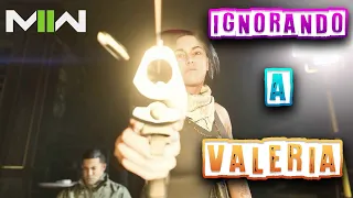 Ignorando a Valeria en su interrogatorio | Modern Warfare 2 Campaña