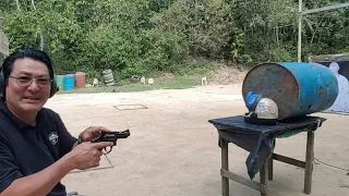 Teste baĺistico no capacete cal.22LR 38SPL +P 380ACP EXPO GOLD HEX