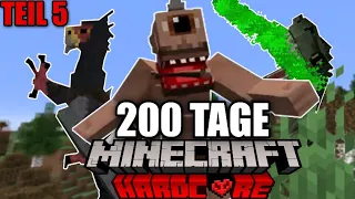 Ich ÜBERLEBE 200 Tage die MÄCHTIGSTEN BESTIEN in Minecraft Hardcore im Mittelalter - Deutsch Teil 5