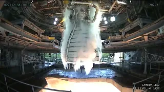 NASA Continues Artemis Moon Rocket Engine Tests: 3rd Hot Fire of 2024