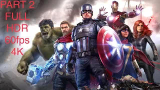 Marvel's Avengers PS5 Gameplay 4K HDR ULTRA HD 60fps - Part 2 - No Commentary Walkthrough 2021