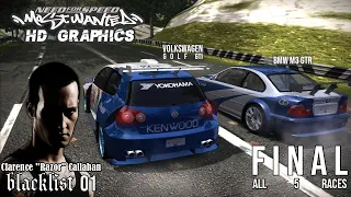 Need For Speed Most Wanted Mod Full HD - Final Boss Razor All 5 Races (Volkswagen Golf GTI)