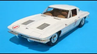 1963 Corvette Stingray Hardtop 1:32 Scale AMT #1112 - Model Kit Build & Review