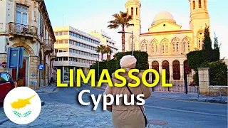 🇨🇾 Walking Tour in LIMASSOL / Cyprus - Marina and Promenade Evening Streets Walk - 4K 60fps (UHD)