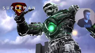 Superman Returns Playthrough Pt 2 (Giant Metallo & Bizarro Battles)