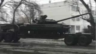 Транспортировка танка Т-64
