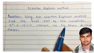 Newton raphson method || Raphson method in numerical analysis || engineering mathematics|| SNME.