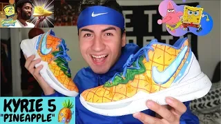 SPONGEBOB KYRIE 5 PINEAPPLE HOUSE! 🍍Review & Unboxing 🔥 🔥