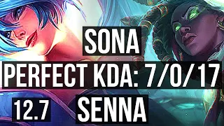 SONA & Kai'Sa vs SENNA & Lucian (SUP) | 7/0/17, 1.5M mastery, 500+ games | EUW Master | 12.7