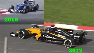 F1 2017 vs F1 2016 (Edgar-RaceVideos)