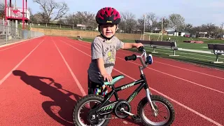My 2 year old learns to ride a bike