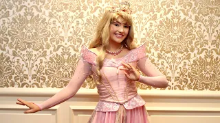 We Meet Princess Aurora in her New Dress at the Disneyland Hotel, Disneyland Paris (in the Rotunda)