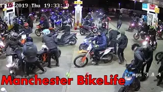 MANCHESTER MOPED GANG - ROBBED PETROL STATION🤯 | 100+ Crazy Bikers | UK BikeLife