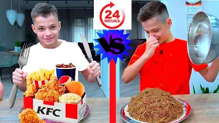 24 Часа KFC vs ДОМАШНЯЯ ЕДА. МАСИКИ.