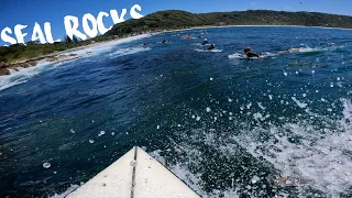 SURFING AT SEAL ROCKS AUSTRALIA! (RAW POV) SURF VLOG