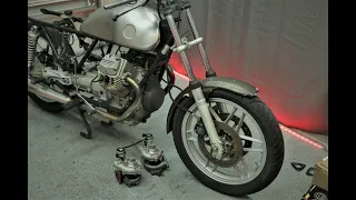 Twin Turbo '81 Moto Guzzi V50 - Part One - Motorcycle Build ASMR