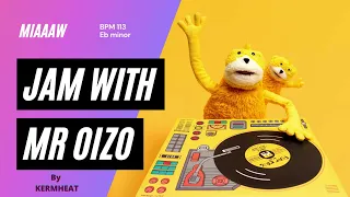 Jam with Mr Oizo "Miaaaw" tempo BPM 113 - Eb minor -  guitar practice backing track #jamwith