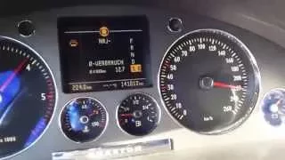 VW Phaeton 3.0 tdi 225hp acceleration 0-220km/h