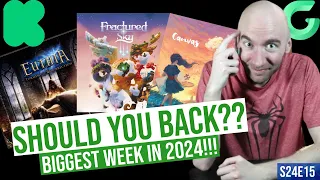 Should You Back? Expert Crowdfunding ADVICE; 24 NEW Games in 55 MINUTES! S24E15!