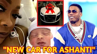 NELLY JUST SURPRISE ASHANTI WITH LUXURIOUS CAR TODAY WORTH $20M  AFTER GIVEN BIRTH TODAY.( footage)
