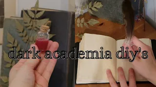 DARK ACADEMIA DIY'S | How To DIY Dark Academia Aesthetic (pt.2)