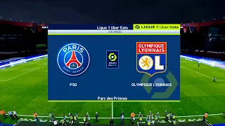 Paris Saint-Germain vs Lyon | Parc des Princes | 2020-21 Ligue 1 | PES 2021