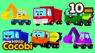 Construction Vehicles Song + More | Compilation | Big Car Songs | Kids Songs | Hello Cocobi