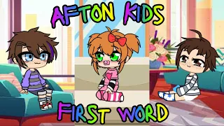 Afton Kids First Words || Afton Family Gacha Club || Fnaf || Trend