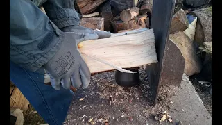 Puulõhkuja - puulõhkumise masin (custom wood splitter)