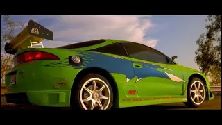 All Mitsubishi Eclipse Scenes - The Fast and the Furious