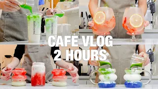 🍓🍋🥝cafe vlog | 어떤 파르페를 원해? 🍓🍋🥝🫐 | 카페 브이로그 | asmr | 개인카페 | 음료제조