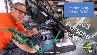 131-1983 Porsche 928S no start green wire test