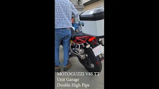 Unit Garage Exhaust on MotoGuzzi V85TT