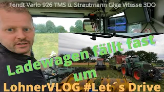 LohnerVLOG#Spezial Let´s Drive (#POV) Fendt Vario 926 TMS (#Sound) und Strautmann Giga Vitesse 3 DO