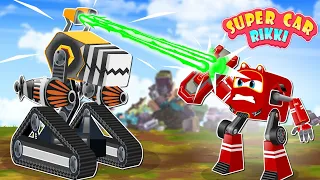 SuperCar Rikki Finds the Stolen Giant Monster Machine from the City Thief!