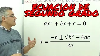 Ecuaciones de segundo grado. Aprende matemáticas.Full HD